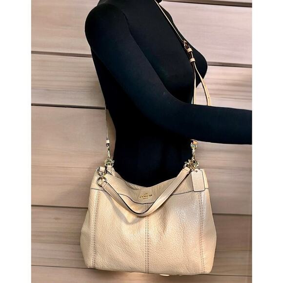 Coach F23537 Small Lexy Pebbled Leather Convertible Bag - Picture 10 of 14